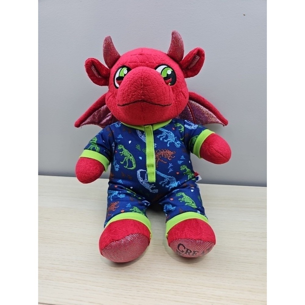 Build A Bear BAB Redโ Dragon "Ellie" Plush Toy Great Wolf Lodge Exclusive Outfit